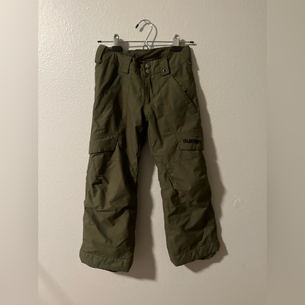 Burton Kids Forest Green Snow Pants size small